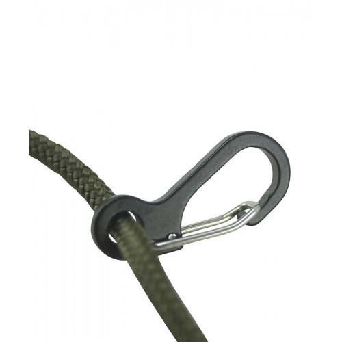 Paracord Carabiners (10 Pack), This 10 pack of metal carabiners is specially designed for paracord; there is a metal eyelet, and on the other end you have a spring-loaded carabiner latch